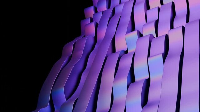 a very colorful picture of a very tall building