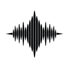 Sound Wave Icon Vector Illustration