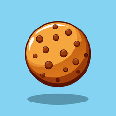 Fototapeta premium A Delicious Chocolate Chip Cookie. Sweet Treat. Baked to Perfection