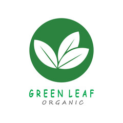 Green leaf icons design