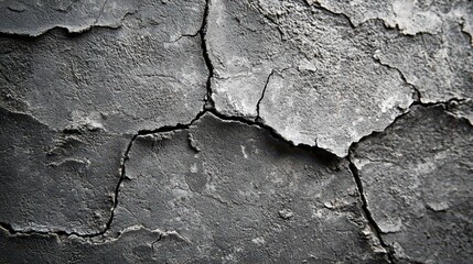 Industrial concrete office backdrop featuring authentic crack formations and raw gray surface texture for digital content creation