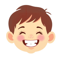 Obraz premium Happy child smiling with missing tooth on white background, joyfulness