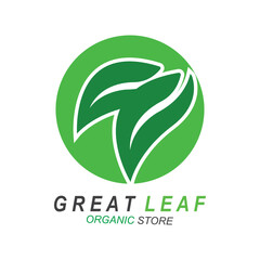 Green leaf icons design