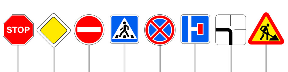 Road traffic sign. Road sign vector © DOBRYI VECHIR STUDYA