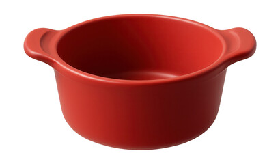 A ramekin with integrated handles, made from silicone, suitable for easy handling of hot dishes in a busy family kitchen.