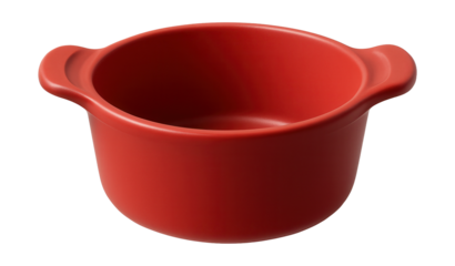 A ramekin with integrated handles, made from silicone, suitable for easy handling of hot dishes in a busy family kitchen.