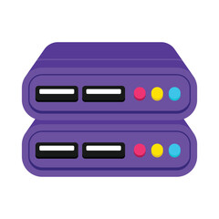 External Hard Vector style icon. Eps 10 file