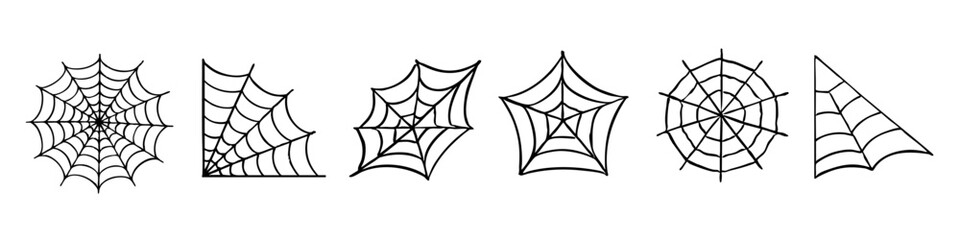 Spider web. Spider web vector set