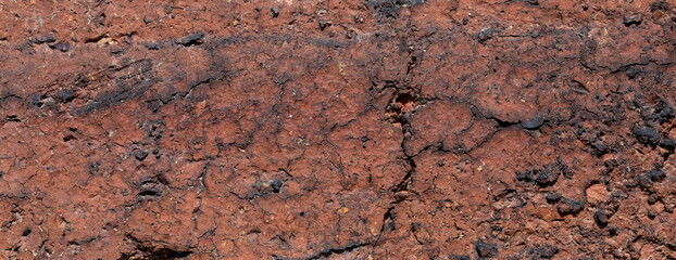 close-up of old brick wall texture