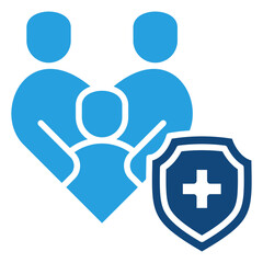 Fototapeta premium Family Insurance Icon
