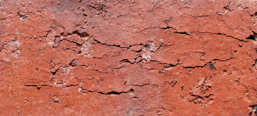 close-up of old brick wall texture