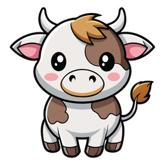 Cute Cartoon Cow