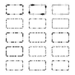 Set of Rectangle Decorative Frame