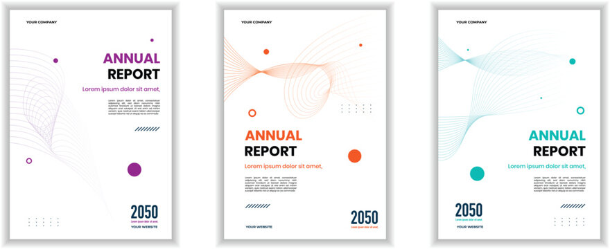 Business brochure cover template design and annual report or company profile cover layout design set collection.