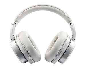 white earphones or headphone wireless isolated on white background, PNG