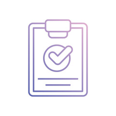 Clipboard  vector icon