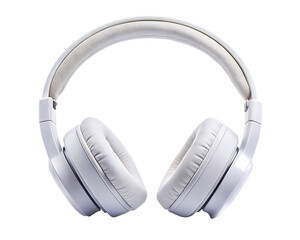 white earphones or headphone wireless isolated on white background, PNG