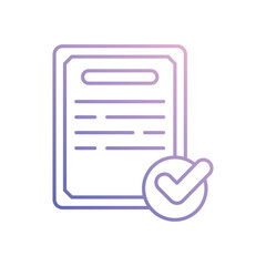 Certificate  vector icon
