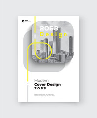 Corporate Book Cover Design Template in A4. Can be adapt to Brochure, Annual Report, Magazine, Poster, Business Presentation, Portfolio, Flyer, Banner, Website.
