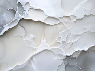 Textured abstract design featuring shades of white and gray in a fluid pattern for modern decor inspiration