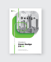 Corporate Book Cover Design Template in A4. Can be adapt to Brochure, Annual Report, Magazine, Poster, Business Presentation, Portfolio, Flyer, Banner, Website.