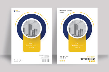 Corporate Book Cover Design Template in A4. Can be adapt to Brochure, Annual Report, Magazine, Poster, Business Presentation, Portfolio, Flyer, Banner, Website.