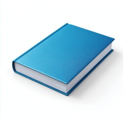 Blue book representing knowledge and learning, showcasing education and wisdom, highlighting studying and information resources