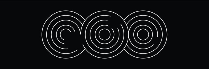 Abstract minimal element mid century vector