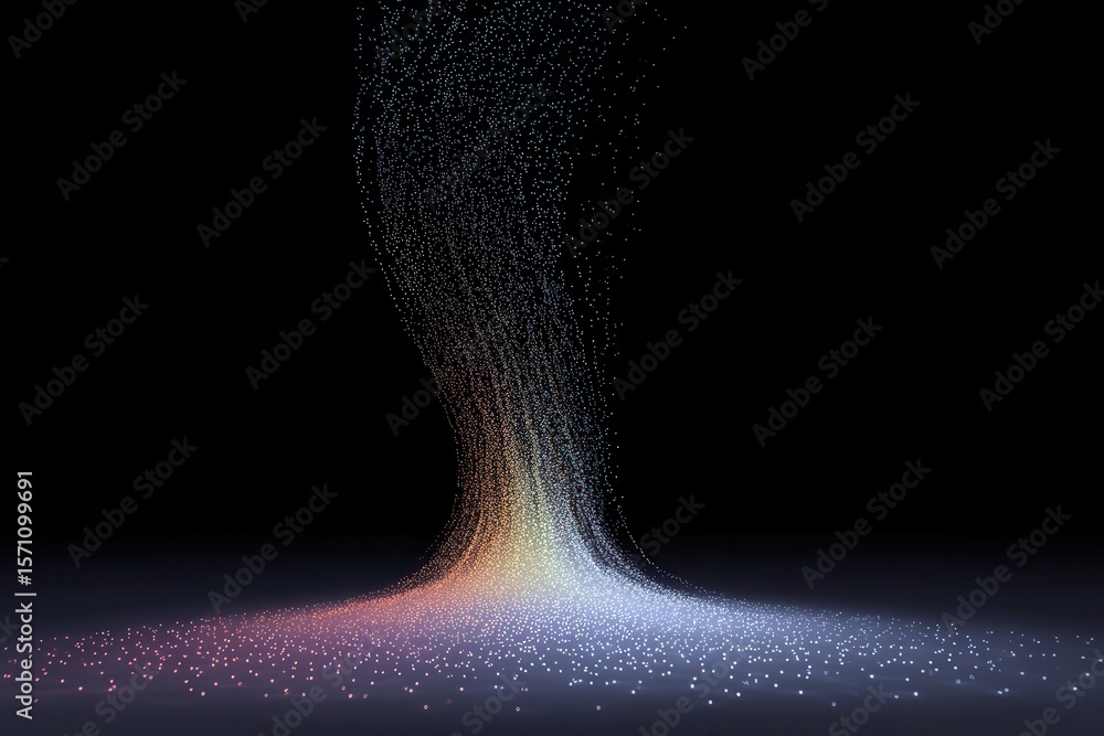 Poster a futuristic data stream showcasing dynamic digital information flow, representing advanced technolo