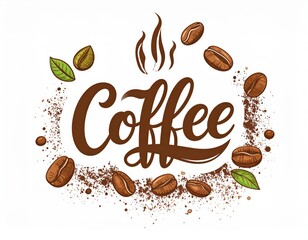 Coffee Beans Graphic Design Illustration