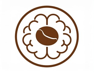 Brown Coffee Bean Icon Design