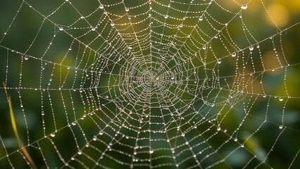 Morning dew writing love letters in cursive across spiderweb parchment"
