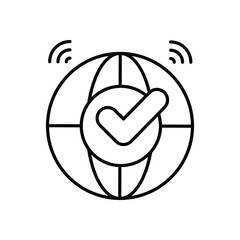 Globe vector icon