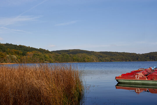 Tretboote am Laacher See 