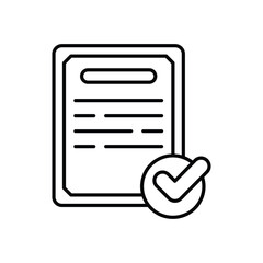Certificate  vector icon