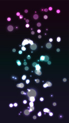 Soft Glowing Bokeh Abstract Background with Purple and Teal Light.

