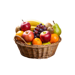 A Wholesome Assortment of Fresh Produce in a Woven Basket