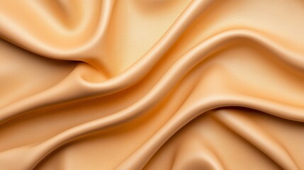 Obraz premium Elegant Golden Fabric Texture with Soft Waves and Subtle Shine