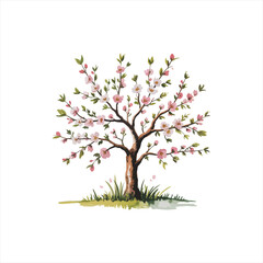 Obraz premium Various tree vectors. Forest and nature concept. Collection of different tree symbols. Education and training poster design. Vector drawn for plant and tree presentation.