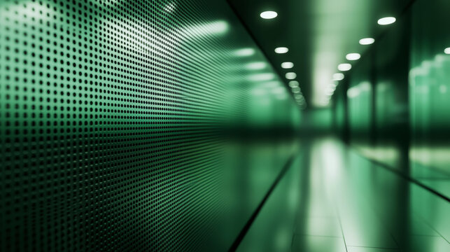 Futuristic brushed metal green gradient background with sleek industrial reflections and modern lighting