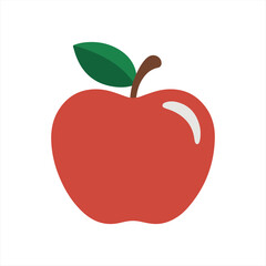 red apple vector illustration