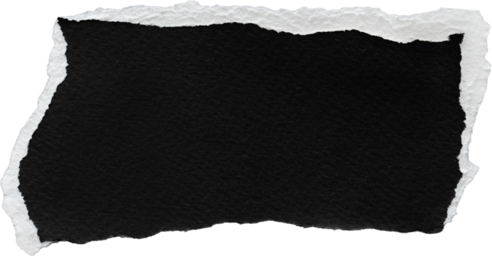 Black And White Ripped Paper Piece - Powered by Adobe