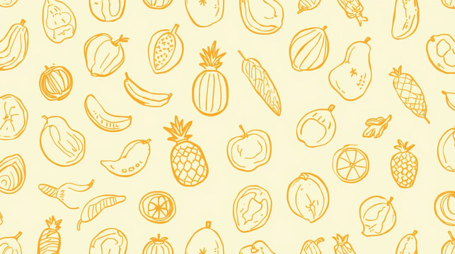 Abstract fruit pattern