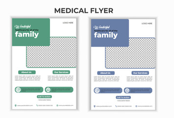 Modern Medical Healthcare Flyer Poster Layout