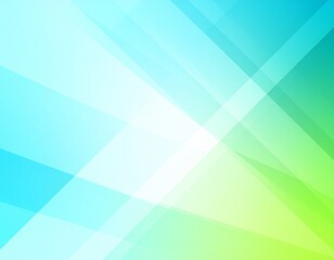 Minimalist geometric abstract background in sky blue & lime green