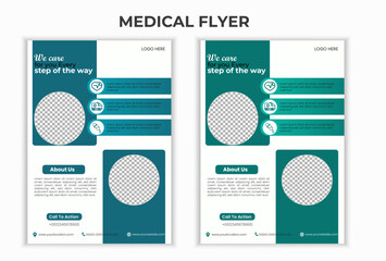Modern Medical Healthcare Flyer Poster Layout