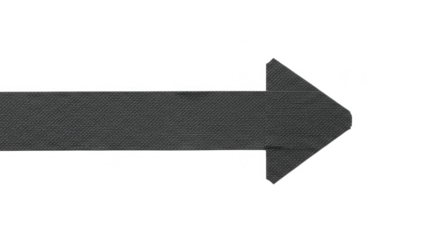 A grey arrow pointing right direction isolated on transparent background