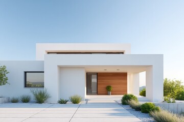 Modern architecture showcases clean lines, minimalistic design,