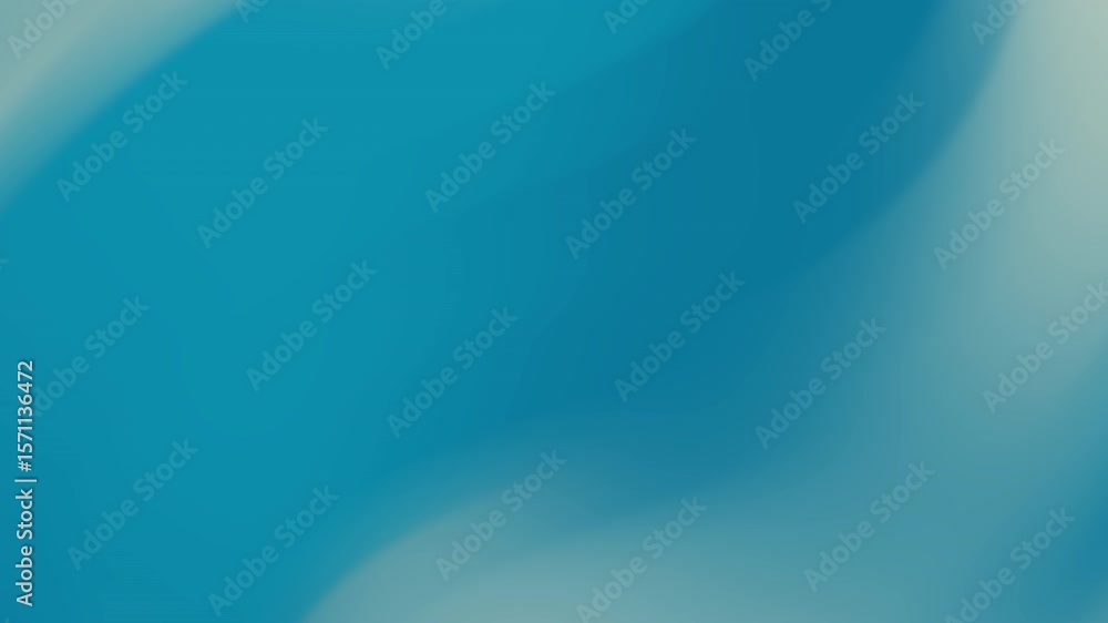 Poster abstract fluid background featuring harmonious soft cyan and navy blue swirls with gentle gradients 