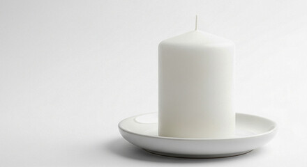 Simple Pillar Candle with Smooth Finish